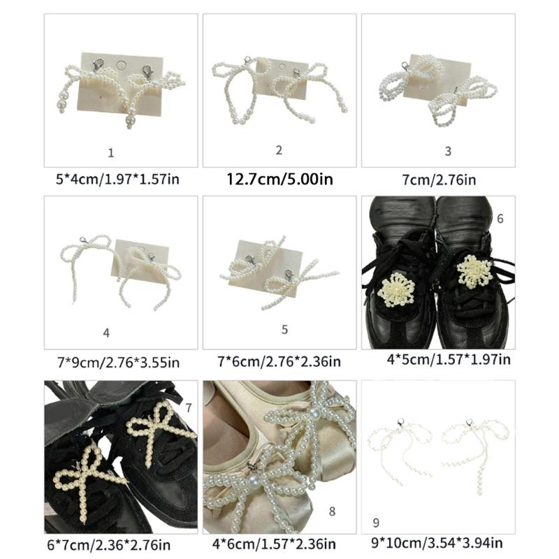 Elegant Bowknot Shoe Charm for Women Bag Pendant Shoes Decoration Fashionable and Stylish Shoe Accessory