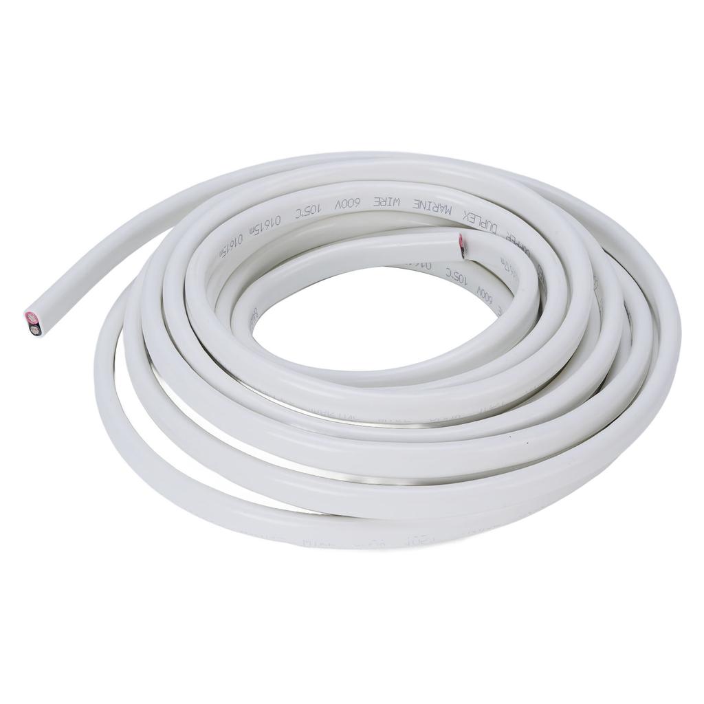 10 Gauge Marine Wire 30ft Marine Grade 10 AWG 2 Core Stranded PVC Power Cord OFC Insulated Electrical Cable for Boat