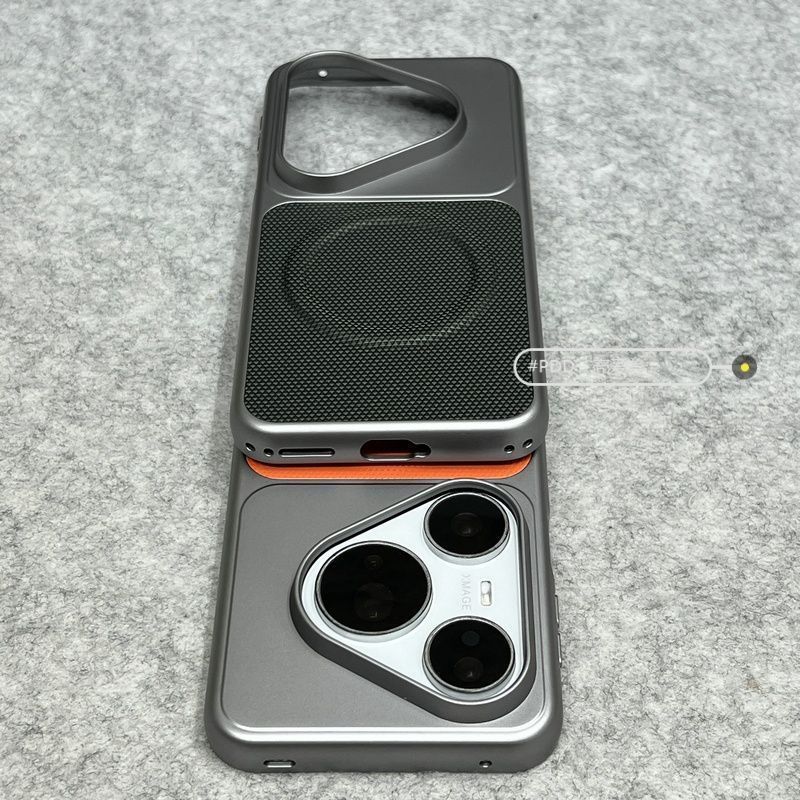 For Huawei Pura 80 Pro Pura70 Pro+ Pura 90 Pro Max Case Magnetic Fine Grain PU Leather Electroplated PC Lightweight Hard Cover