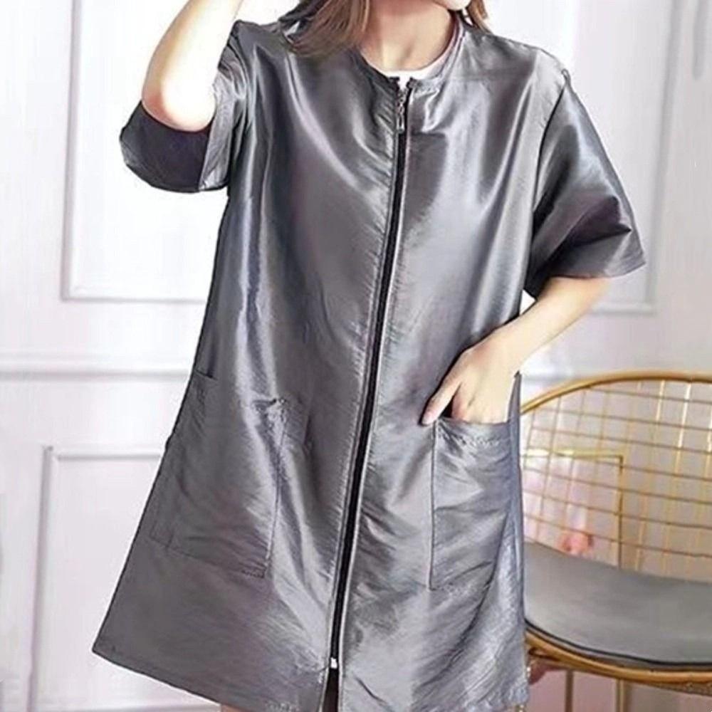 Uniforme Antiderrapante para Salão de Cabeleireiro Manga Curta/Longa Robe de Cabeleireiro para Higiene de Animais