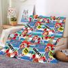 2026 New Custom Horror Movie Style Flannel Fleece Blanket Scary Pattern Winter Warm Cozy Bed Throw Blanket Halloween Gift