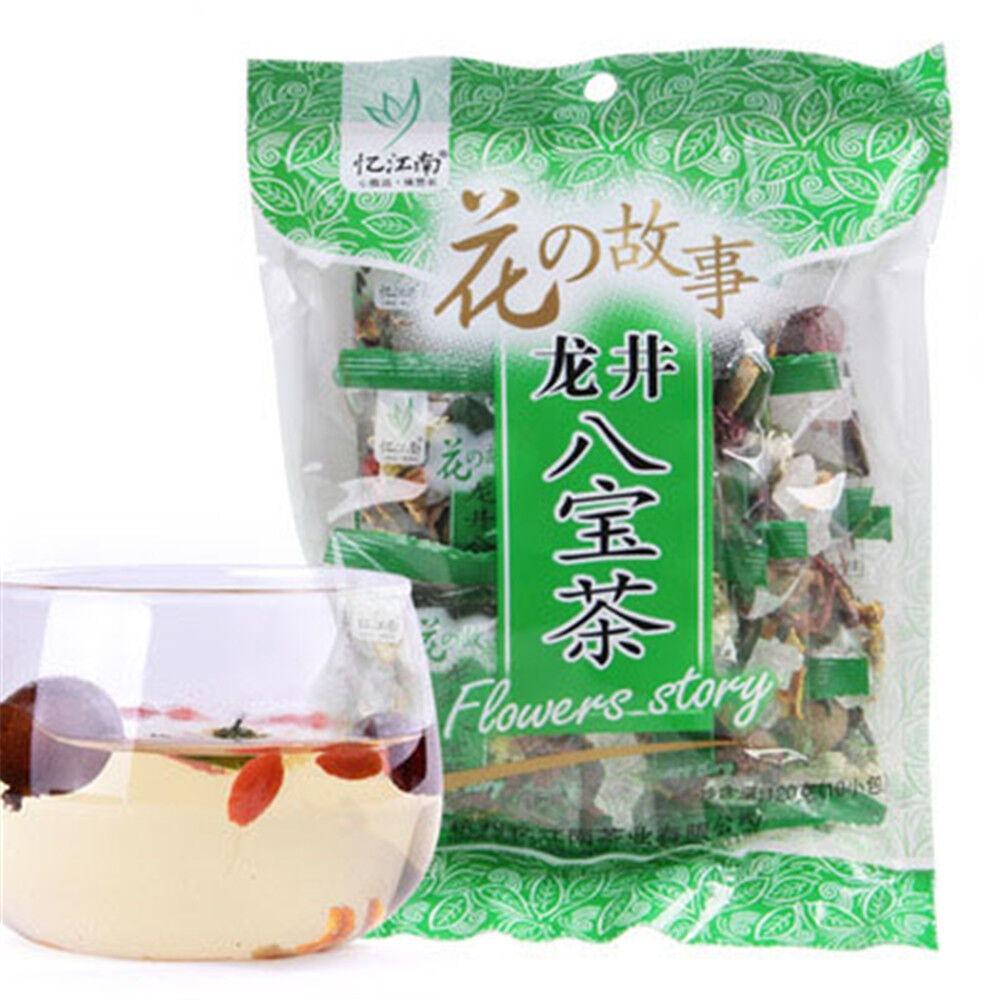 120g Dátil Rojo Longan Té Long Jing Ocho Tesoros Ba Bao Cha Té de Hierbas Chino para Hombres Mujeres Hoja Suelta Original Comida Verde Orgánico