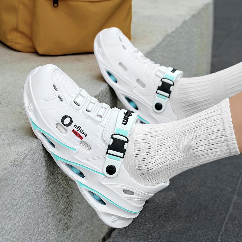 Herren Outdoor Sandalen Sportliche Slipper Strand Pantoletten Atmungsaktive Clogs Herren Freizeit Gartenschuhe Rutschfest Wandern Herren Outdoor Sandalen