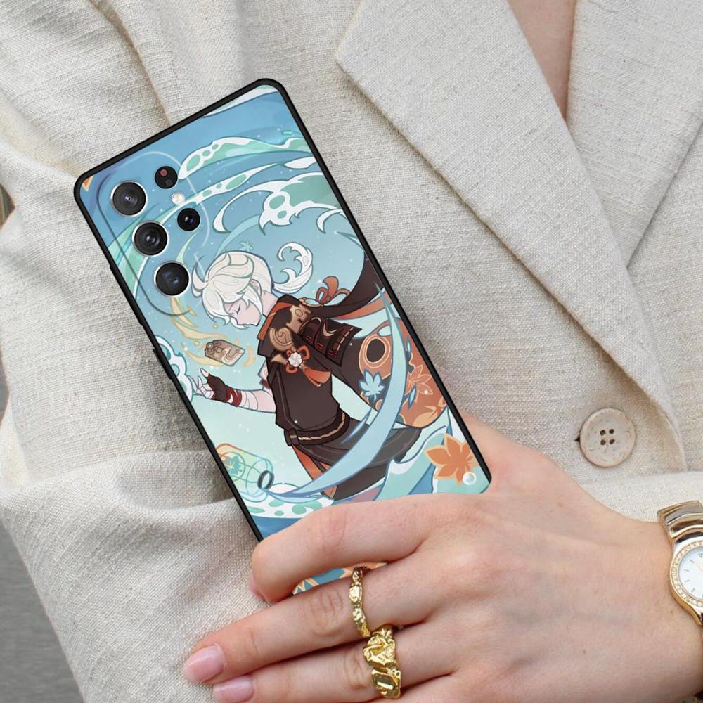 Genshin Impact Kaedehara Kazuha PATTERN Cell Phone Case for Samsung Galaxy S26 Ultra S25 S24 S23 S22 S21 S20 Note10 Cover
