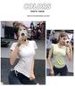 2025 Women's Breathable Short Sleeve Yoga Top: Zipper & Drawstring Design for Fitness and Running