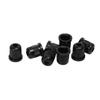 8PCS Guitar String Ferrule Alloy Compact Bass Through Body Buckle for Replacement Black