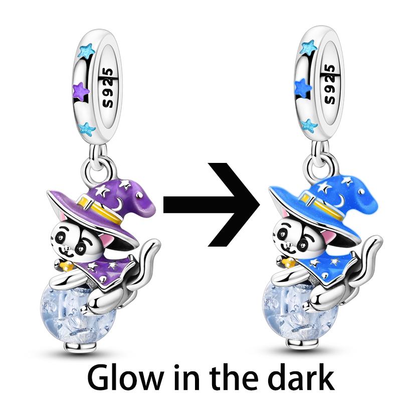 Copper Butterfly Fairy Charms Beads Cat Paw Print Dangle Fit Original Bracelet Making Fashion Jewelry