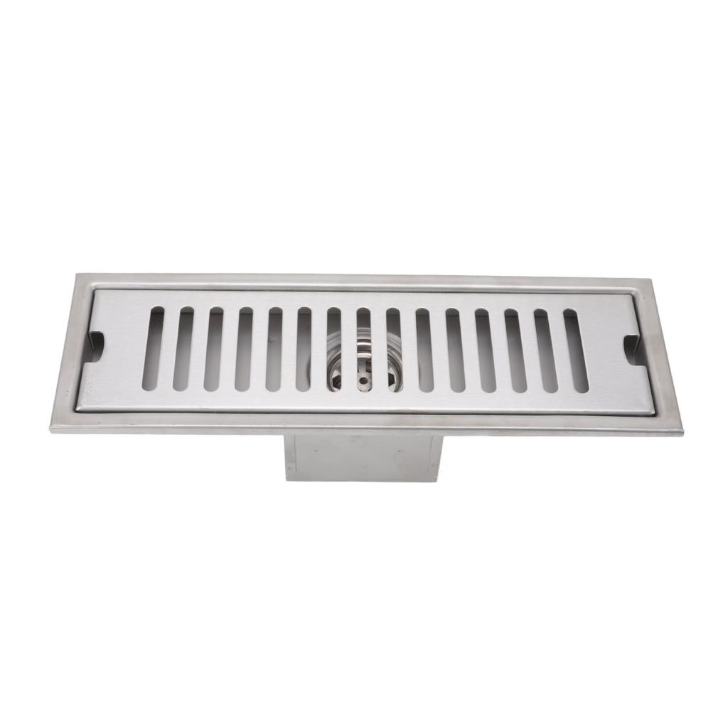 12 Zoll Linearer Duschablauf Rechteckiger Duschbodenablauf Kanal Schnelle Entwässerung mit Geruchsverschluss