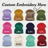 Custom Logo Windproof Knit Beanie - Embroidered Plain Hat for Women & Men