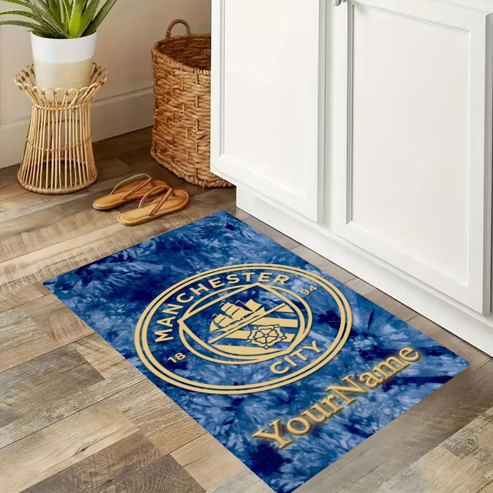 Manchester City Customize Your Name Kitchen Rug Runner Rug Laundry Mat Hallway Entryway The Best Gift Choice