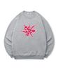 TOPBOY [Non-Fleece Or Fleece] Flower Print Sweatshirt (Type C)