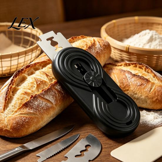 Bread Scoring Tool Sourdough Tool, Ergonomic Handle And Magnetic Storage Design, Stainless Steel Razor Blades Blade Baking Supplies for Home