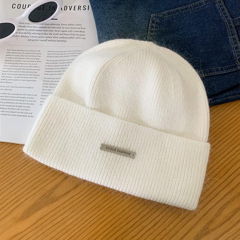 Wool Knitted Headgear Autumn and Winter New Thickened Warm Loose Ear Protection Small Wool Hat