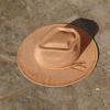Vegan Suede Arrow-shaped Cap Women's Hat with Variousaccessoriesmen'sfedora Distressed Suede Hat Bohemianstylehat Men'sstraw Hat