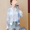 Women's Chiffon Summer Jacket: Plus Size, Loose Fit, Long Sleeve, Sun Protection, for Middle-Aged Ladies