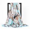 New Women Silk Scarf For Neck Hair Designer Bag Warp Soft Neckerchief Hijab Headscarf Female Foulard Print Paisley Scarf 90*90cm