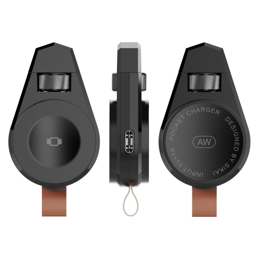 2-in-1 Typ-C für kabelloses Autoladegerät für Watch Series 11/SE 3 & Pro 3 (5W)