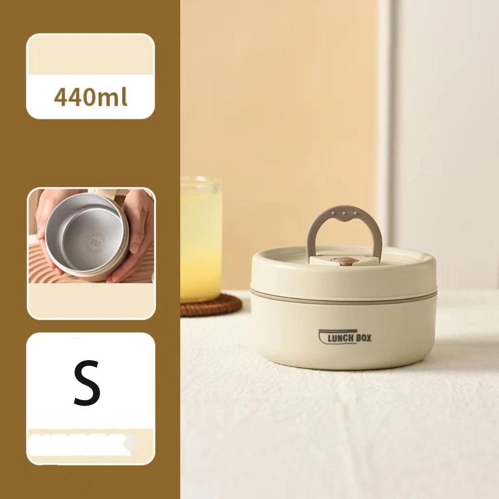 304 Stainless Steel Insulated Lunch Box Stackable 3 Separate Microwave Bento Box Sealed Leak Proof Soup Bowl Office Lunch-box