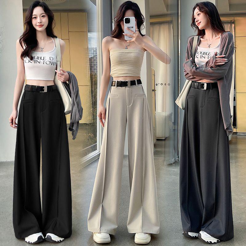 2026 Spring/Summer Women's High-Waisted Wide-Leg Drape Pants