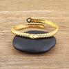 Nidin New Creative Design Snake Shape Shine Zircon Open Bangle Adjustable For Women Female Lucky Bracelet Jewelry New Year Gifts