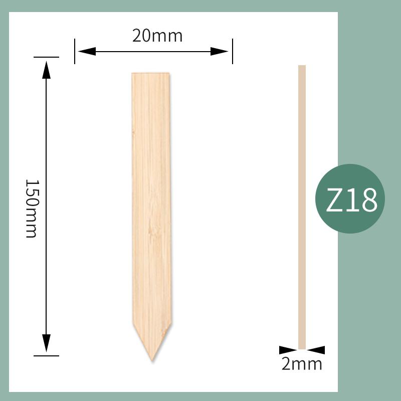 20PCS Bamboo Stake Plant Labels Eco-Friendly Plant Signage Card Tags Garden Markers For Potted Herbs Flowers Vegetables Tools