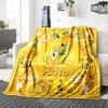 Pluto'S Yellow Adventure Flannel Blanket Super Soft Warm Cozy Blanket For Sofa Bed Office Travel Allseason Home Decor Gift