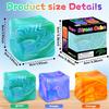 Needoh Gel Ice Cube Square Decompression Toy Squishy Stress Sensory Fidget Toys Stress Relief GZW
