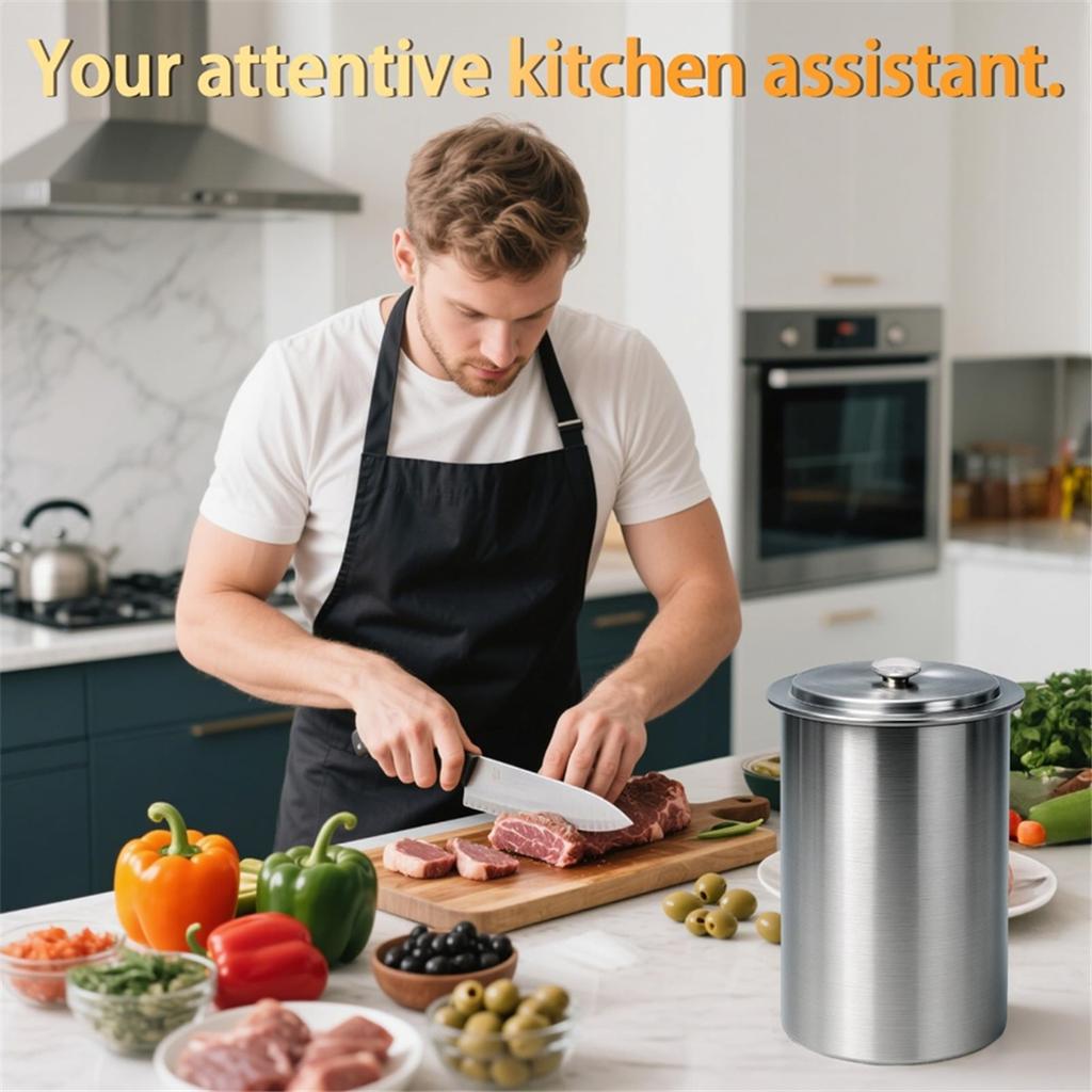 2025+ DeliMeat , Stainless Steel Ham PressMold with Thermometers & Silicone Kitchen Mittens