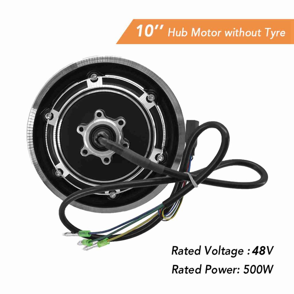 Motor 48V 500W de schimb pentru Trotinetă Electrică Kugoo M4 M4PRO Roată din Spate cu Motor cu Anvelopă Gonflabilă de 10 Inch