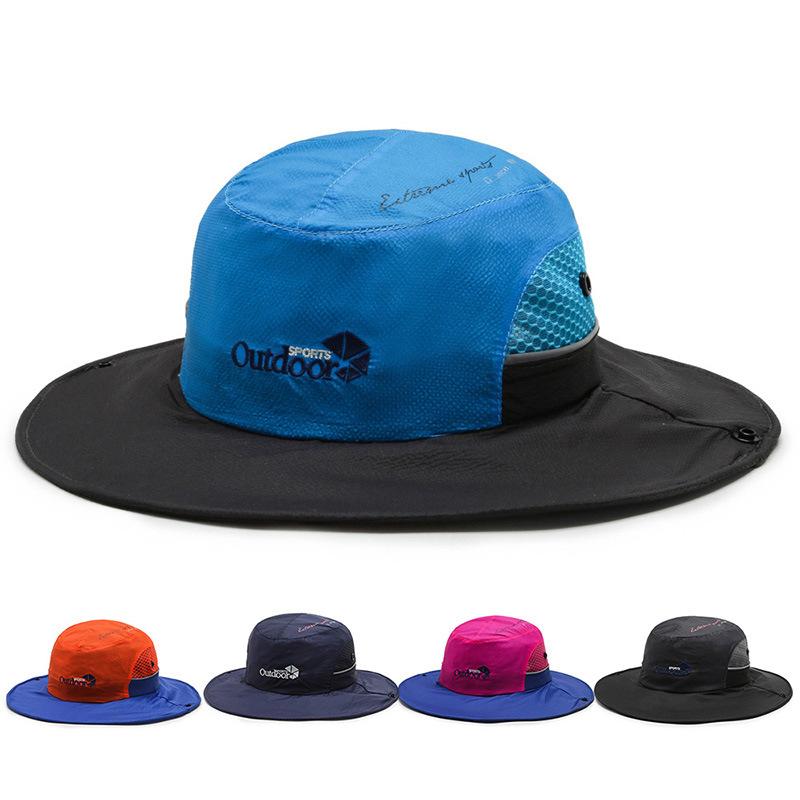 New bucket hat summer sun protection breathable men and women thin sun protection fishing hat mountaineering hat hat