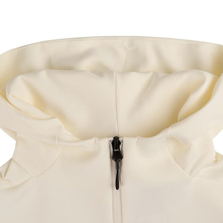 Adidas Z.N.E. SS25 CF Knit Logo Hooded Long Sleeve Jacket Women Jacket Beige JM8760