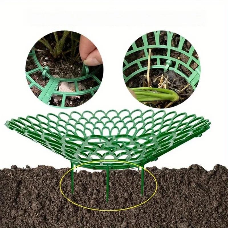 10pcs/set Strawberry Plant Support Plastic Garden-Tool Plant Growing Frame with Balcony Planter Tray for Vegetable Planting