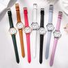 Fashionable Ladies Quartz Watch With Small Dial And Leather Strap Casual Style Waterproof Quartz Movement