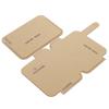 2Pcs Clear Acrylic Template Card Package Transparent HandMade Craft DIY Leather Tool AAB 392