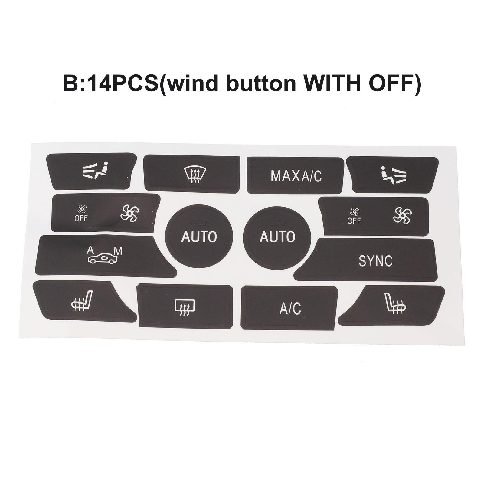 Air Conditioning Button Sticker Button Panel Car Brand New B2