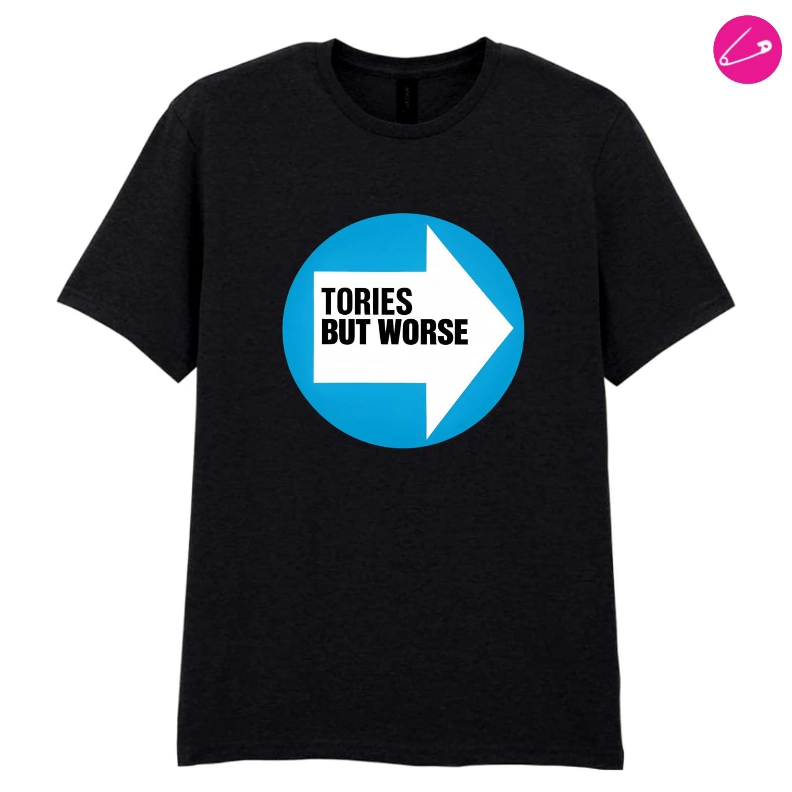 Tories But Worse Anti Reform T-Shirt Funny Parody Political 3XL