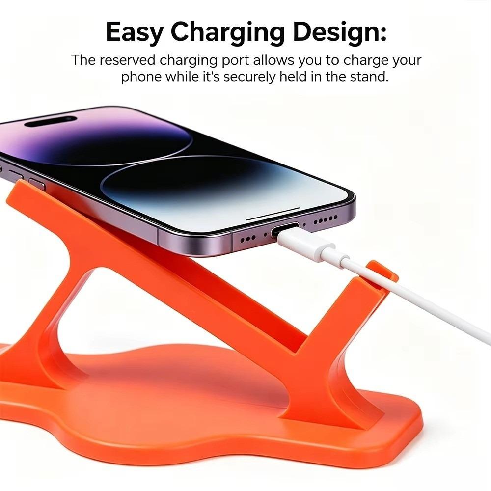 Stable Mobile Phone Holder Curved Non-Slip Side Lying Phone Holder Bedtime Entertainment