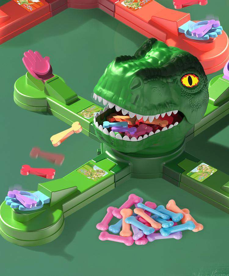 Elektrisches Frosch- & Dinosaurier-Projektionsspiel: Pädagogisches, von Bugs angetriebenes Abenteuerspielzeug für die Interaktion mehrerer Personen.