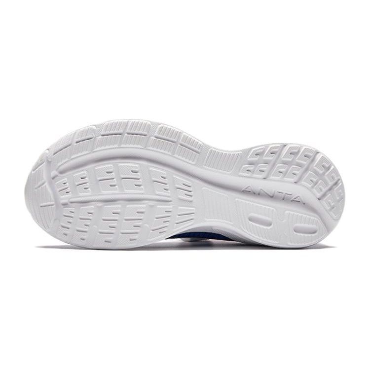 Anta Comfortable Simple Shock Absorbing Durable Low Top Kids Running Shoes Kids Running Shoes White Blue Red A312425513-4