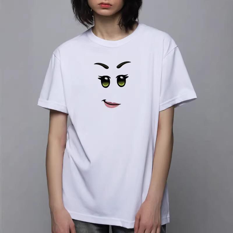 American Style New Cartoon Pure Cotton Printed Summer New Fashion Trend Tshirt for Unisex and Women New Loose Casual Tshirt