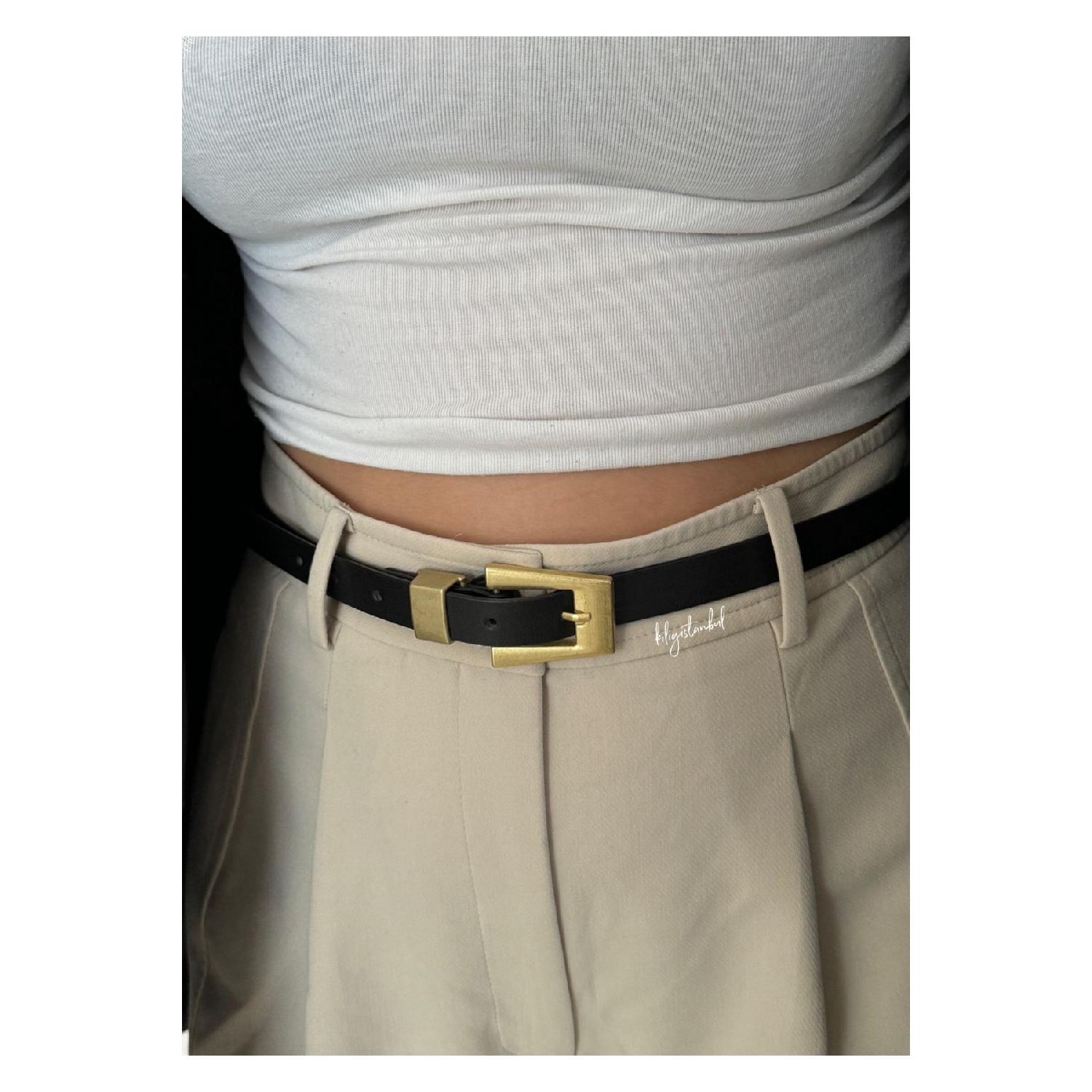 

Sandro Gold Buckle Belt чорний