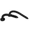 46cm Black PVC Extra Long Anal Plug Dilator Masturbator Sex Toy for Men and Women Dildo Big Dick Realistic Penis