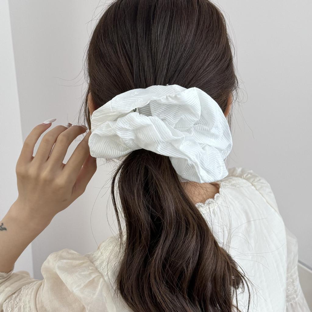 Large big accessories for women girl korean hair ties elastic bands scrunchie leading fashion popular vintage adults kpop