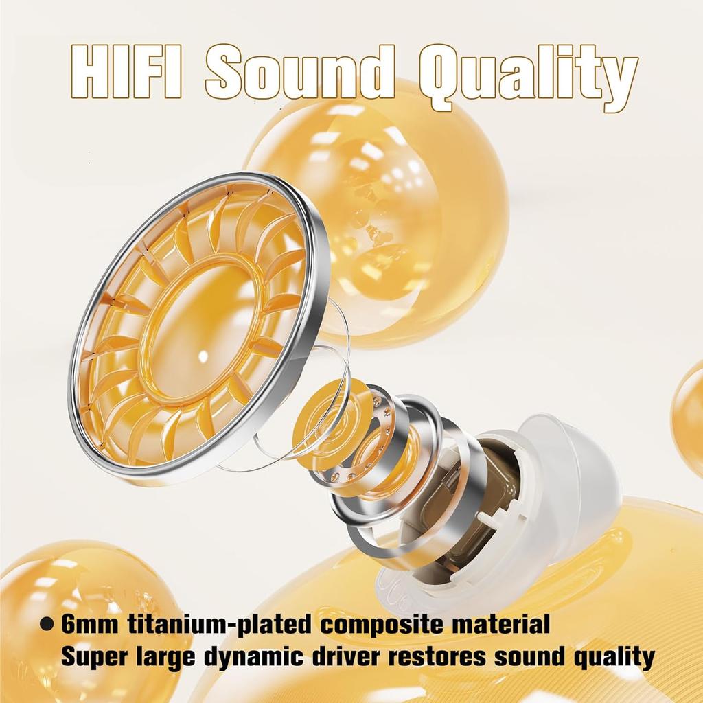 Invisible Tiny Earbuds Bluetooth 5.4 Wireless Headphones Side Sleeper Earbuds Mini Comfortable Ear Buds Small Ear  Sleeping Earphones Noise Cancelling