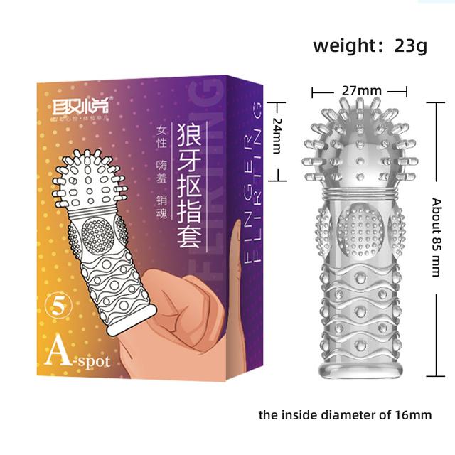 Wibrator do masażu z rękawem na palce Rękawice seksualne Punkt G Stymulacja łechtaczki Produkt dla dorosłych Zabawki erotyczne Orgazm dla kobiet Akcesoria erotyczne