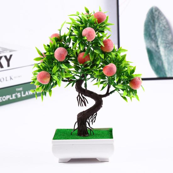 1Pc Artificial Flower Fruit Tree Miniascape Restaurant Home Table Bonsai Decor?