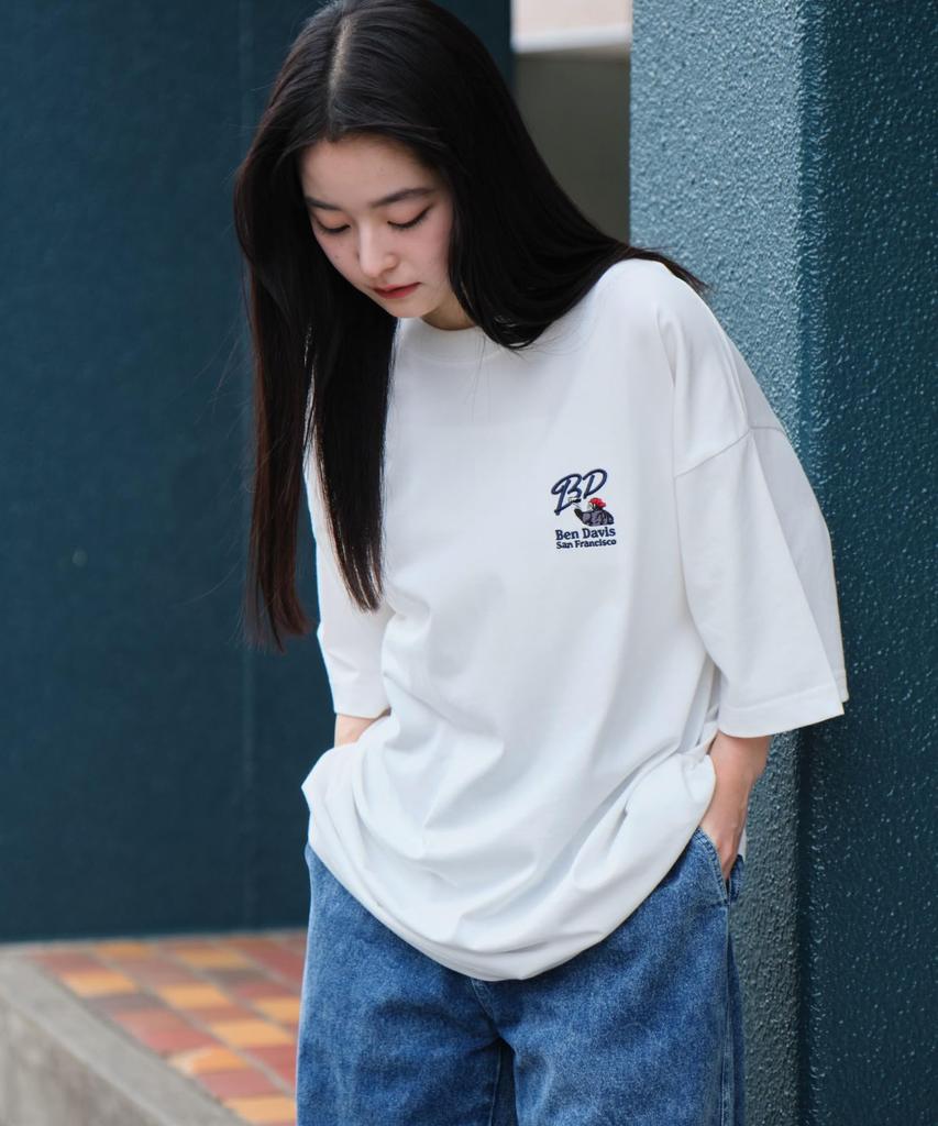 WEGO Short Sleeve by Cool Touch with Summer Size White Men's T-Shirt, Custom-Made BENDAVIS, One-Point Design, Clothing, Gift, M,