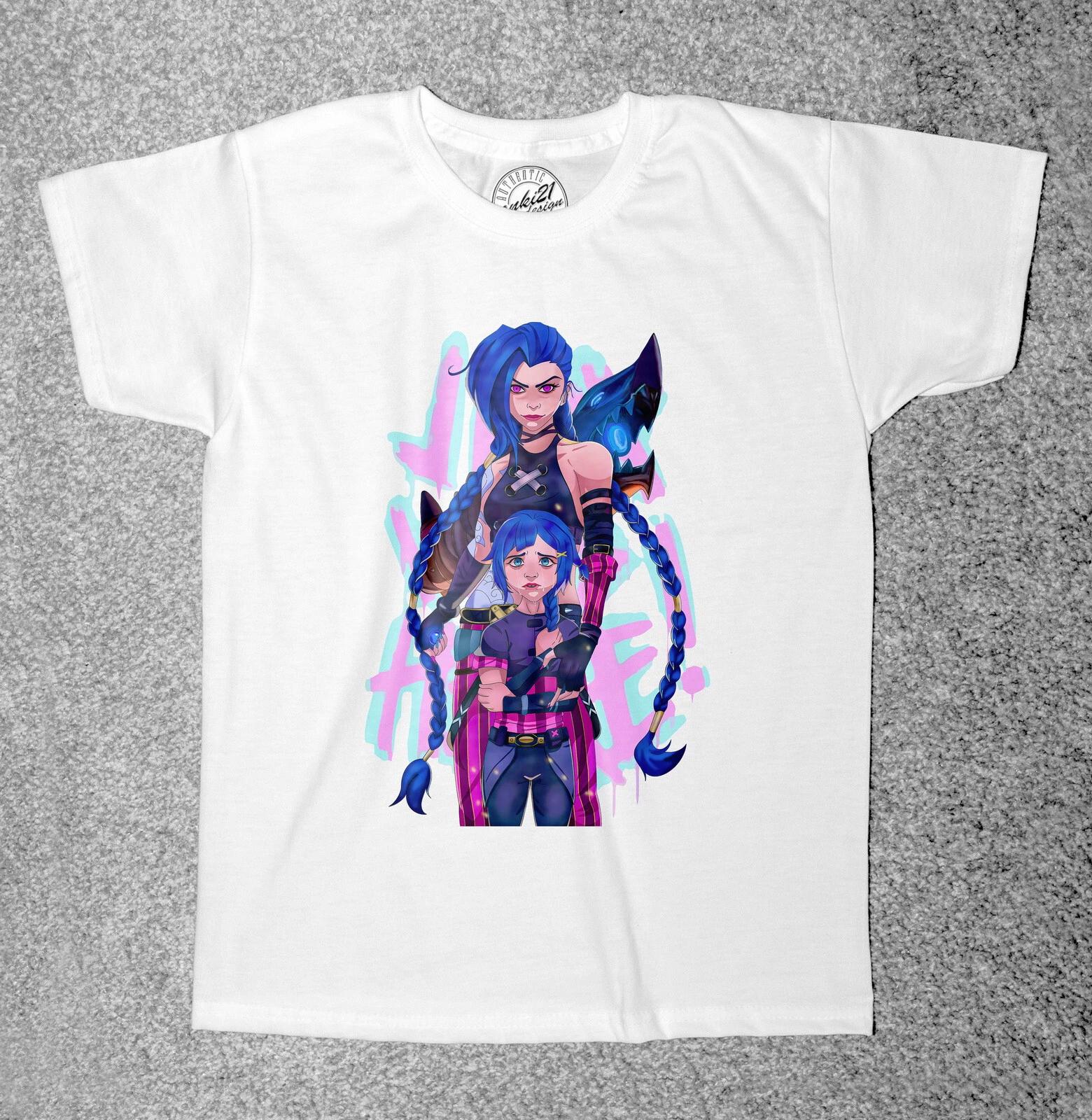 

Arcane League of Legends 007 JINX Anime/Manga Childrens/Kids Adult t shirts 130