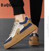 Men's Fashion Winter Plush Platform Skate Shoes Designer Casual Sneakers Outdoor Comfortable Warm Non-slip Lace-up Versatile