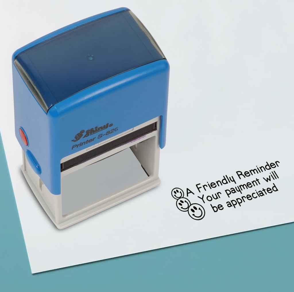 Printtoo Your Payment Will Be Appreciated Self Inking Rubber Stamp Pre,Inked Office Stamp, Home Office Business Stationery, 41 X 24 Mm,